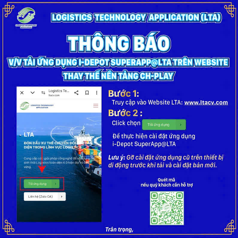 THÔNG BÁO QUAN TRỌNG: I-DEPOT SUPERAPP@LTA KHÔNG HIỂN THỊ TRÊN CỬA HÀNG PLAY